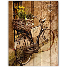 Квадратные декоративные панно Creative Wood Велосипеды Велосипеды - Старинный велосипед